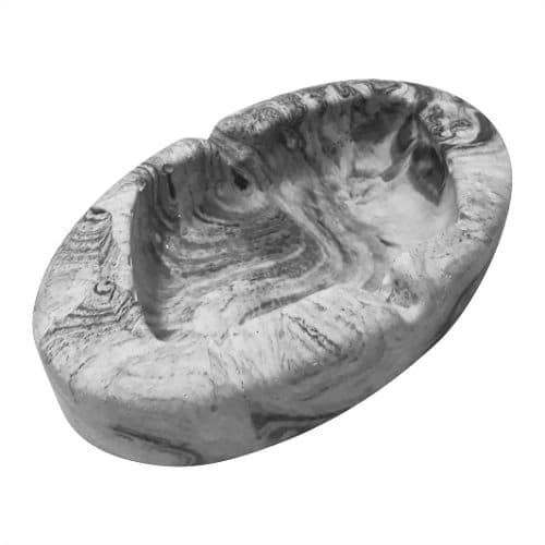 زیرسیگاری(بیضی)سنگی دستساز با طرح طبیعی