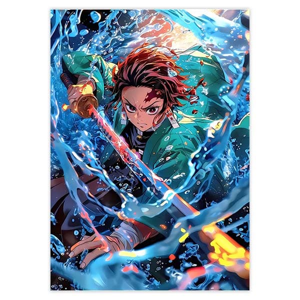 پوستر انیمه Demon Slayer شخصیت Tanjiro