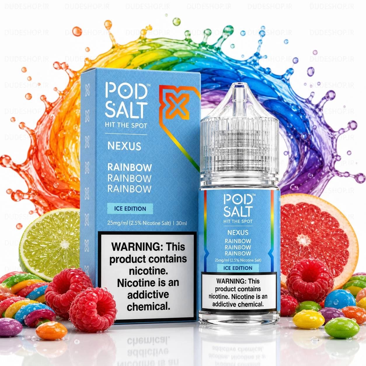 پاد سالت طعم آبنبات رنگی خنک | Pod Salt Rainbow Ice Edition