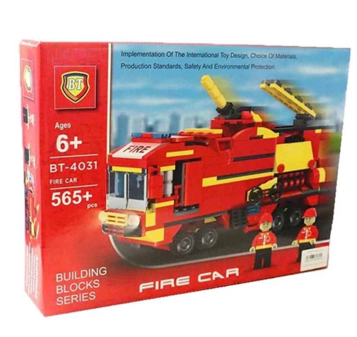 لگو ماشین آتش نشانی BT-4031 مدل Fire Car 565 قطعه
