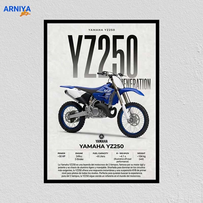 تابلو موتور یاماها وای زد Yamaha YZ250 — تصویر ۳