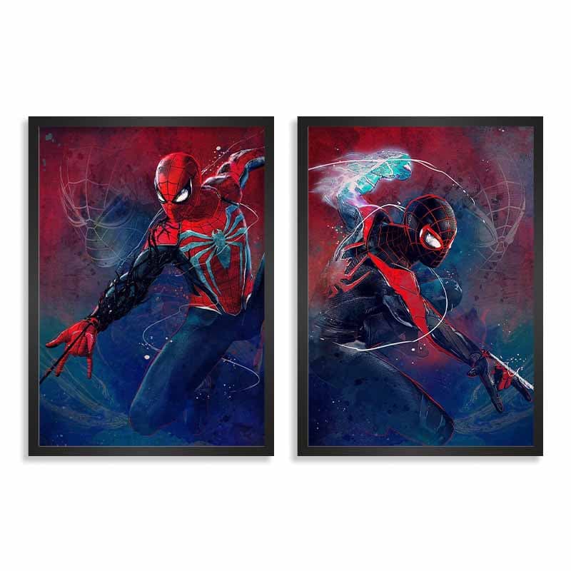 تابلو دو تکه اسپایدرمن spider man