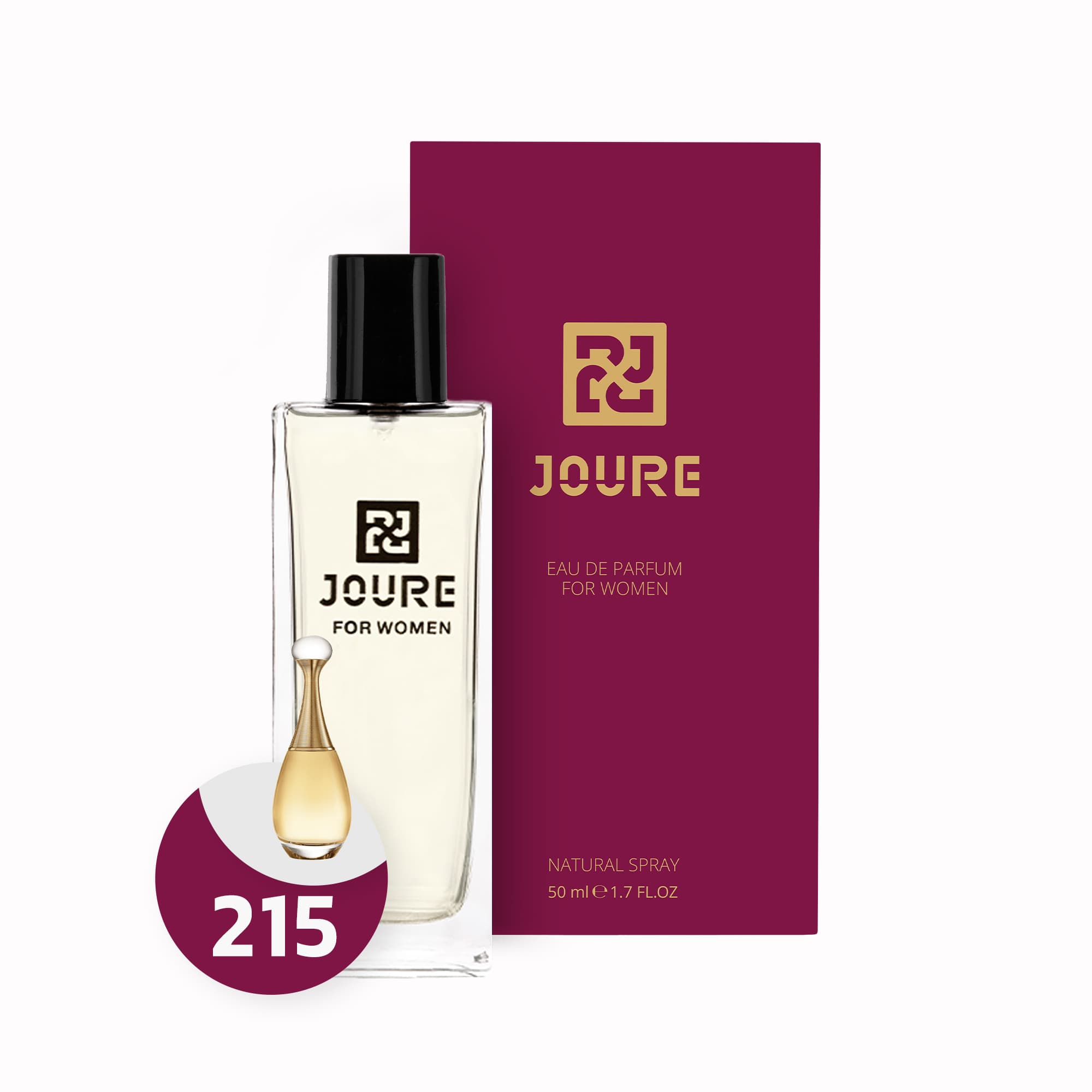 ادوپرفیوم زنانه کد 215 ژوور مدل Dior J’adore