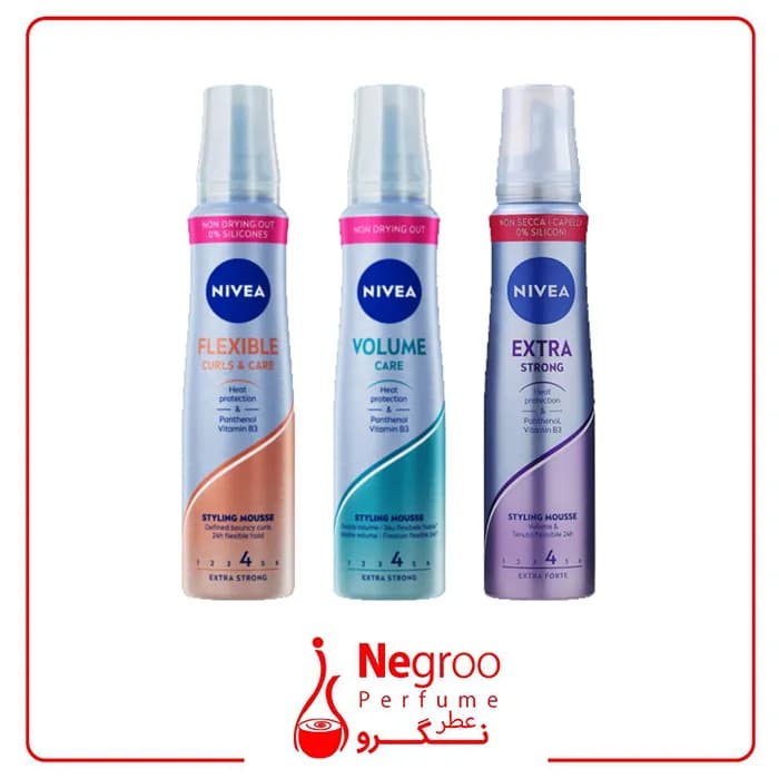 موس مو نیوا NIVEA STYLING MOUSSE حجم150ml اصل آلمان (در چند مدل) — تصویر ۸