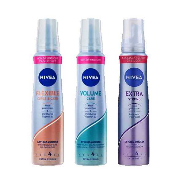 موس مو نیوا NIVEA STYLING MOUSSE حجم150ml اصل آلمان (در چند مدل)