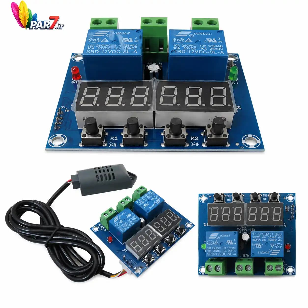 ماژول کنترل دما و رطوبت دیجیتال XH-M452 سنسوردار 12 ولت