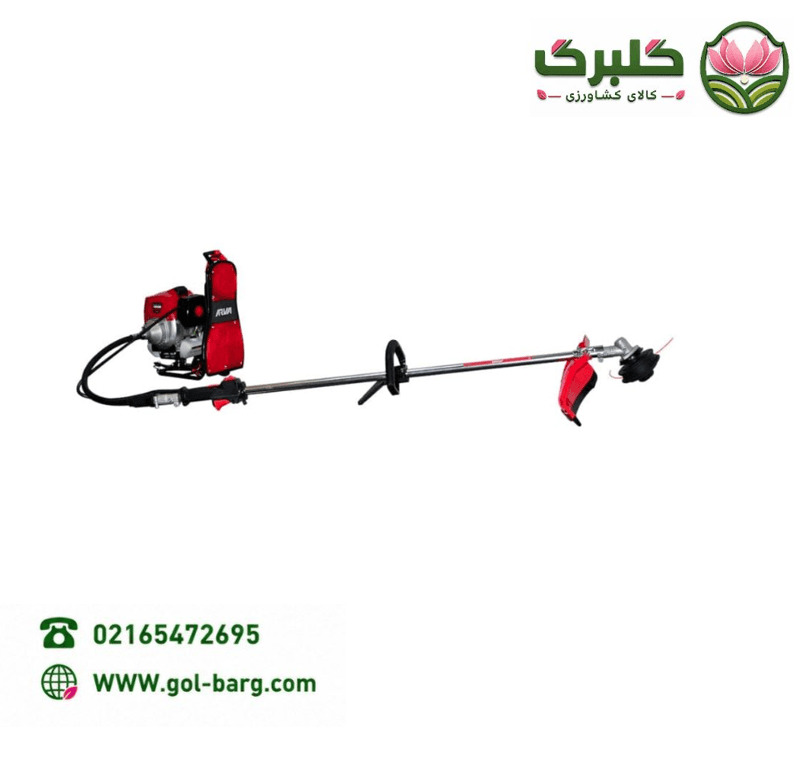 حاشیه زن کولی بنزینی (کوله راحت) 52 سی سی 2200وات مدل 6223آروا — تصویر ۲