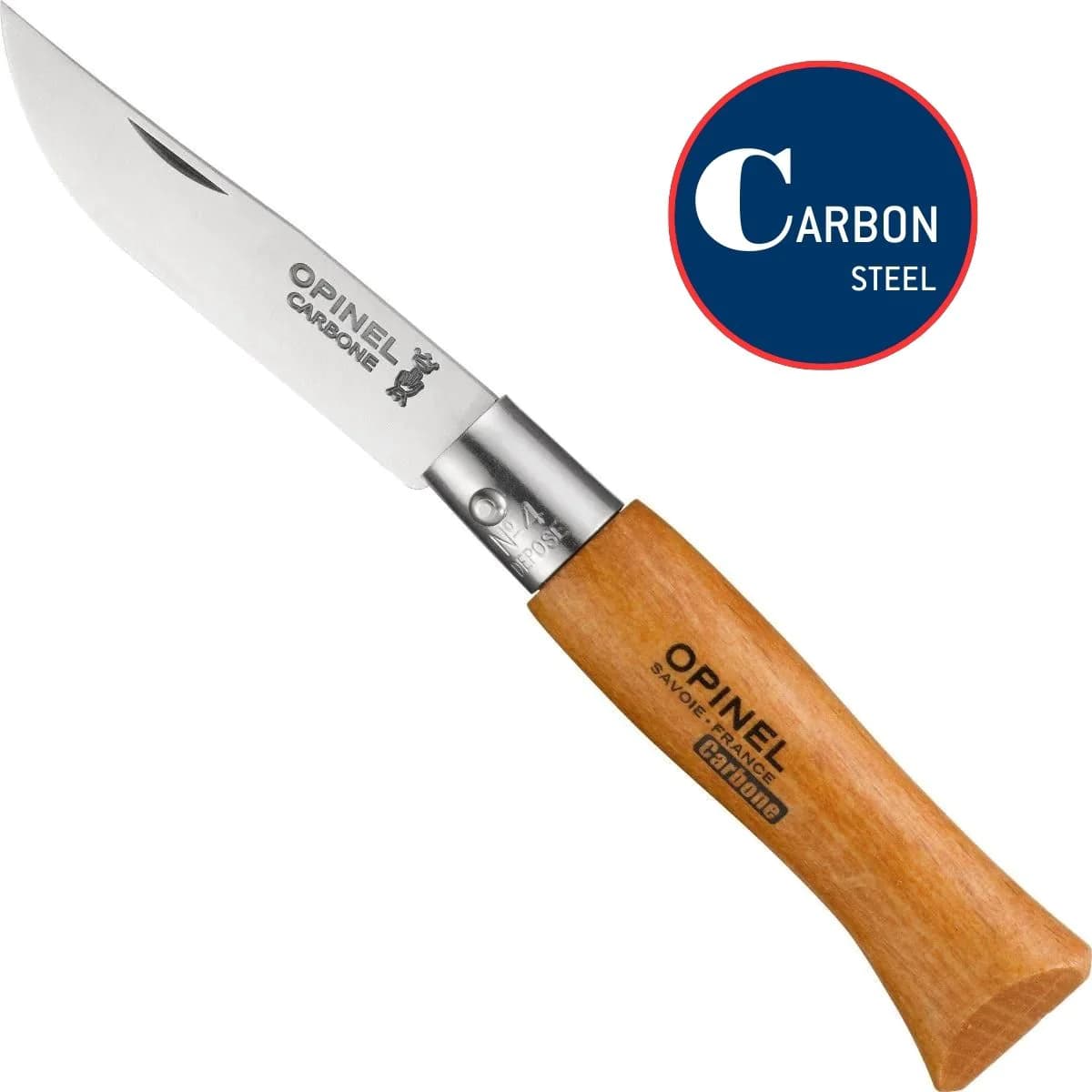 چاقو اپینل 04 کربن Opinel No.04 Carbon Steel Folding
