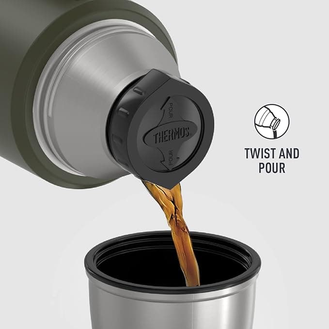 فلاسک ترموس مدل Stainless steel vacuum insulated beverage thermos 1.2 L — تصویر ۲