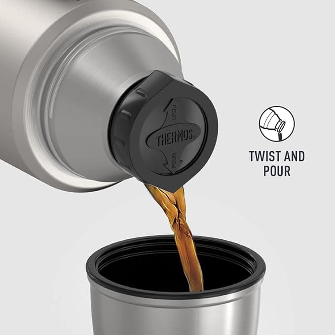 فلاسک ترموس مدل Stainless steel vacuum insulated beverage thermos 1.2 L — تصویر ۴