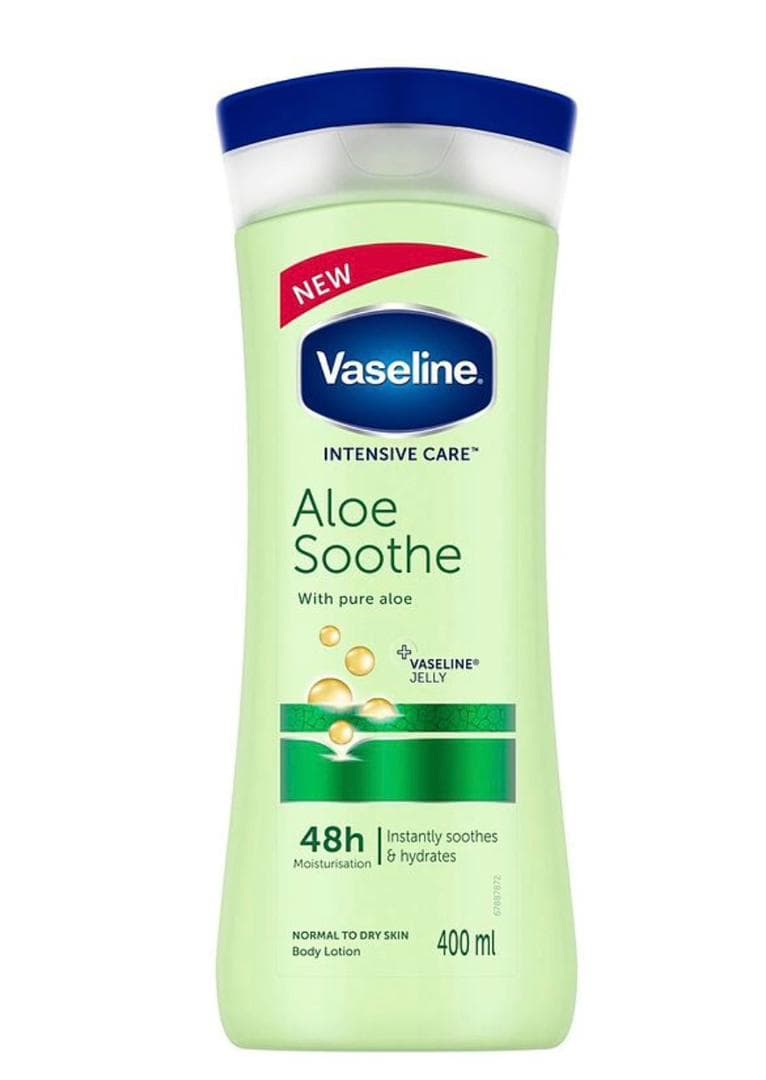 لوسیون بدن وازلین مدل aloe soothe 400ml