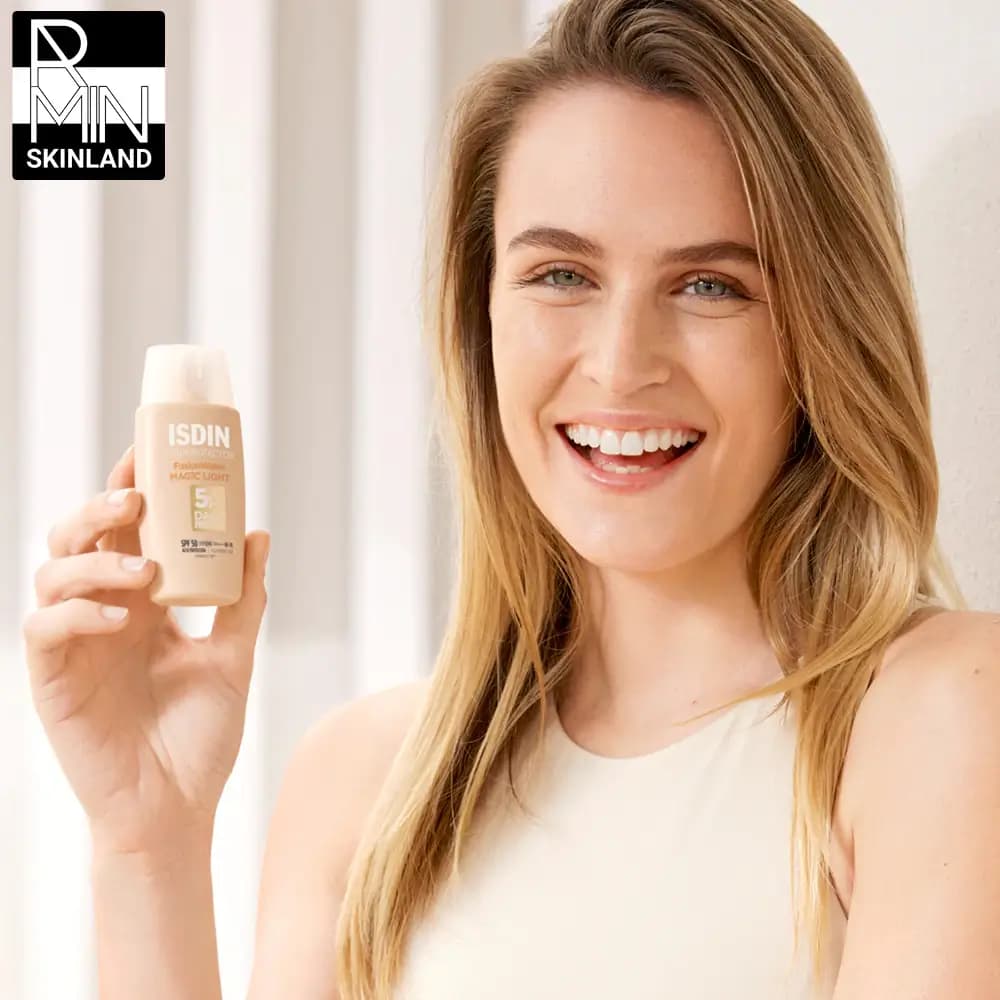 ضد آفتاب رنگی ایزدین مدل فیوژن واتر مجیک SPF50 حجم 50ml — تصویر ۵