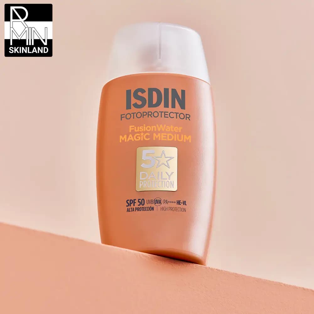 ضد آفتاب رنگی ایزدین مدل فیوژن واتر مجیک SPF50 حجم 50ml — تصویر ۲