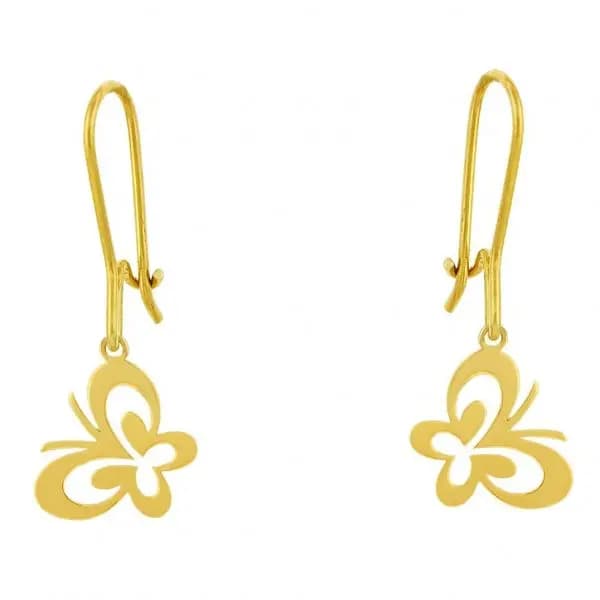 گوشواره پروانه ای طلا 0.52 گرم