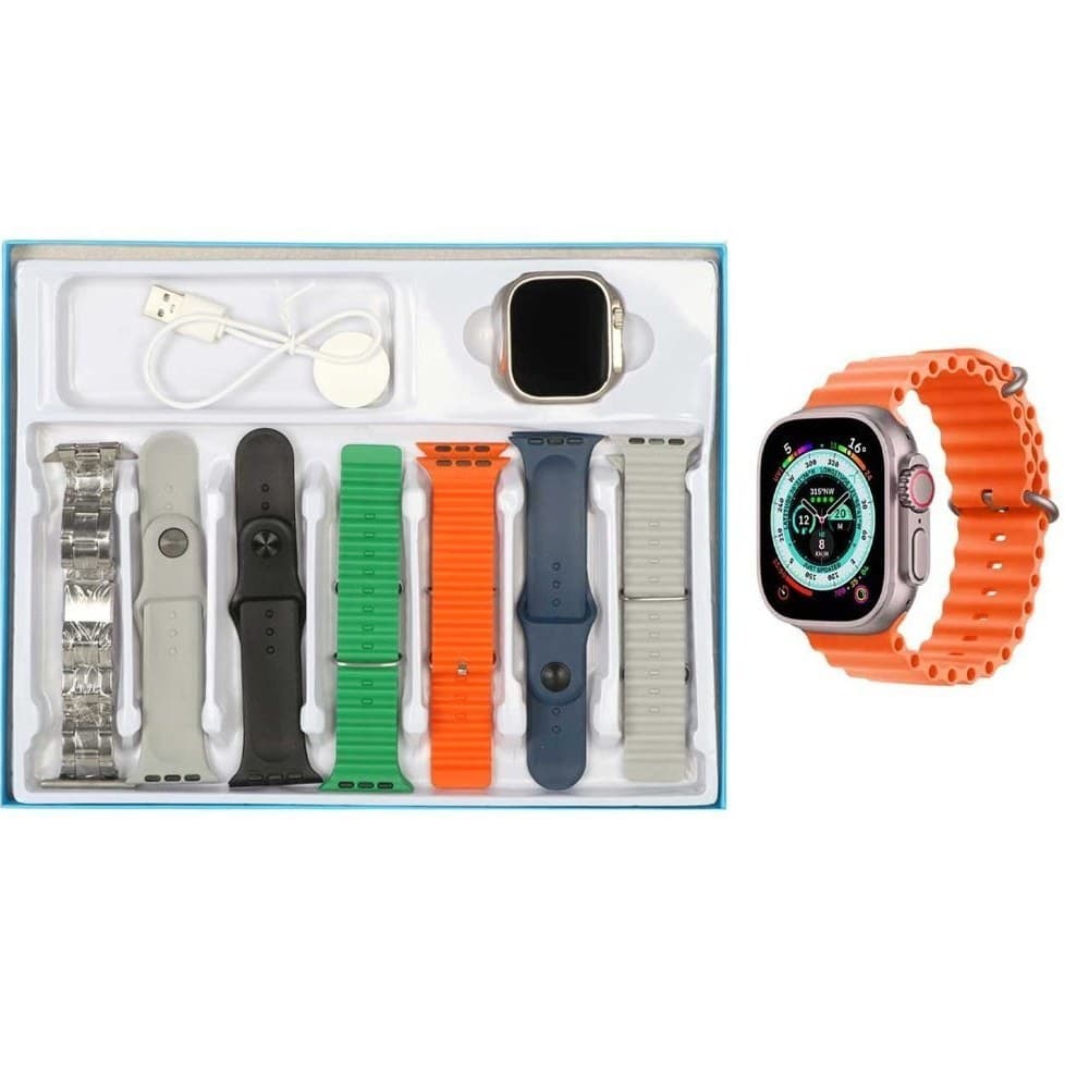 ساعت هوشمند Teket مدل TK-W80 Ultra 3 + هفت بند اضافه