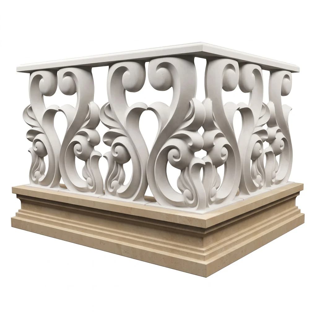نرده سنگی تراس