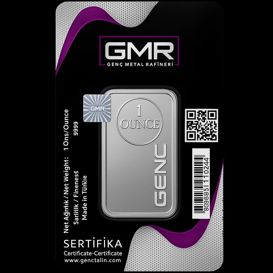 شمش نقره GMR یک اونسی جی ام ار ترکیه — تصویر ۲