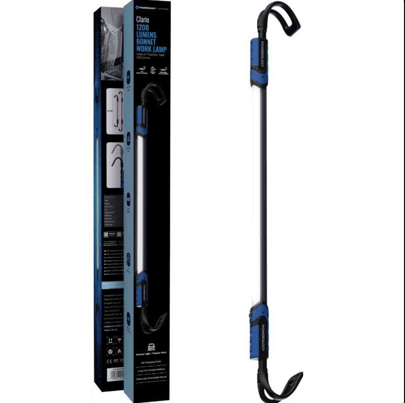 چراغ کار 1200 لومن پاورولوژی مدل Powerology Clario Bonnet PWZF6678BK