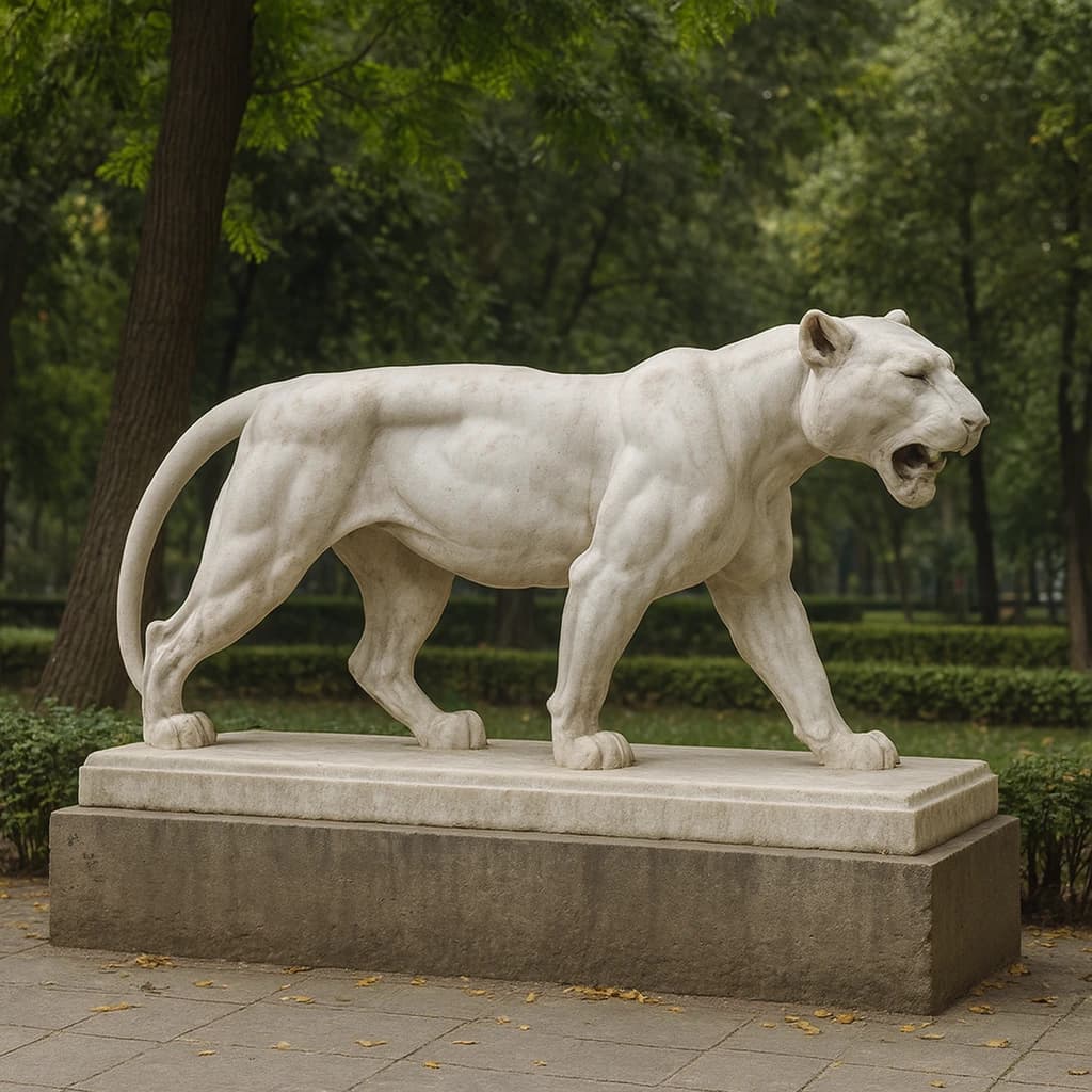 مجسمه سنگی جگوار
