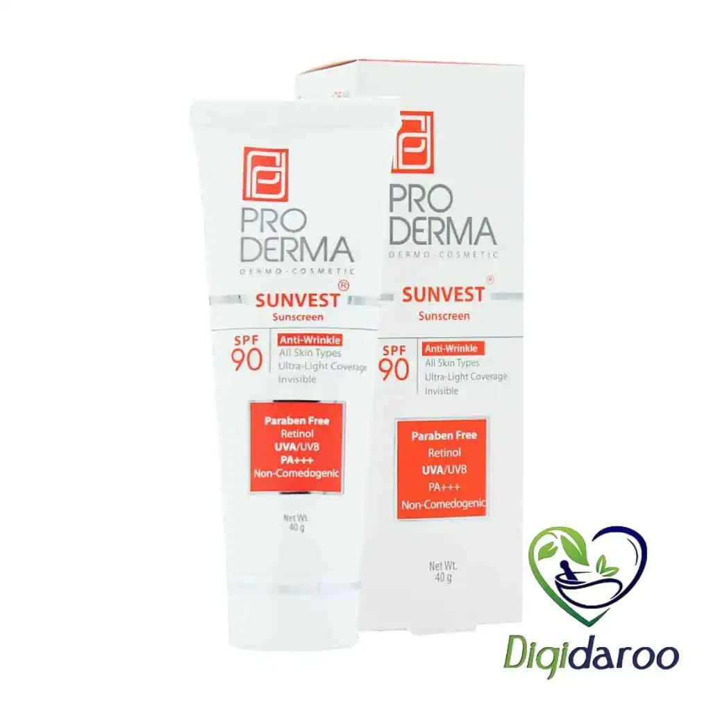 ضد آفتاب و ضد چروک بی رنگ SPF90 پرودرما — تصویر ۵