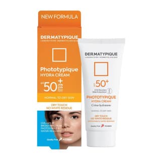 کرم ضد آفتاب مرطوب کننده درماتیپیک مدل Phototypique با Spf +50 مناسب پوست نرمال تا خشک حجم 50 میلی لیتر