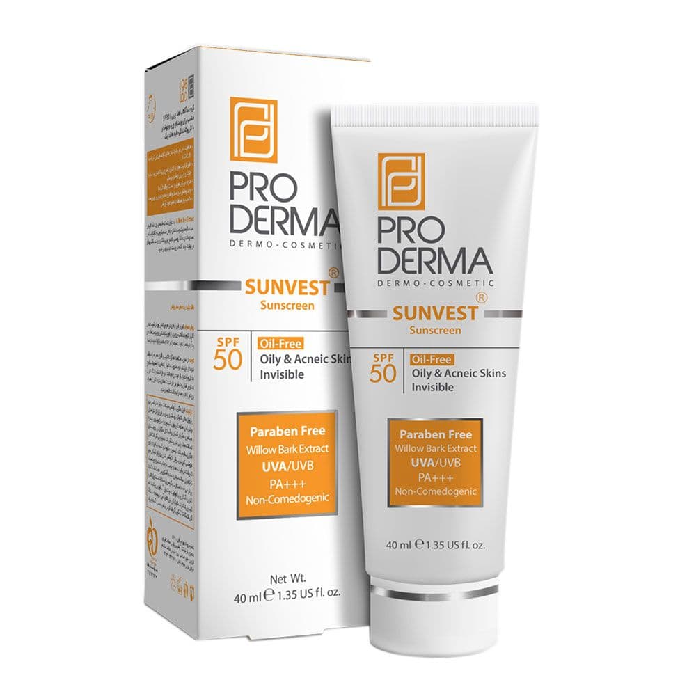 ضد آفتاب فاقد چربی بدون رنگ SPF50 پرودرما — تصویر ۲