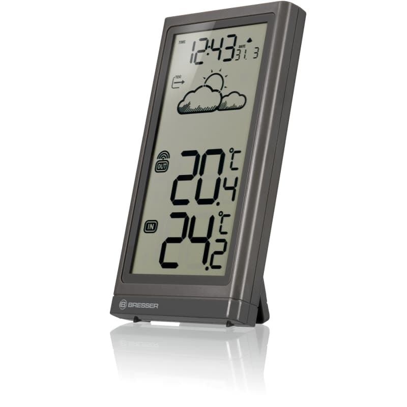 ساعت و دماسنج دو سنسوره مدل Meteo Temp برند BRESSER — تصویر ۲