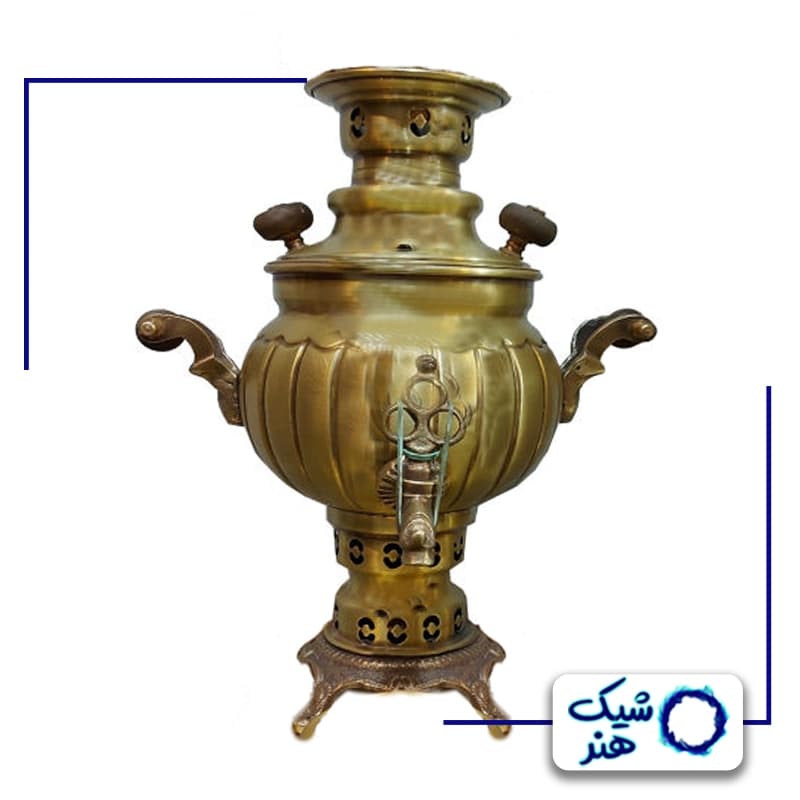 سماور 1 لیتری برنجی