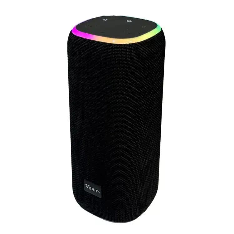 اسپیکر بلوتوثی قابل حمل وریتی مدل V-PS7027BT با توان 40W و رینگ نوری RGB — تصویر ۷