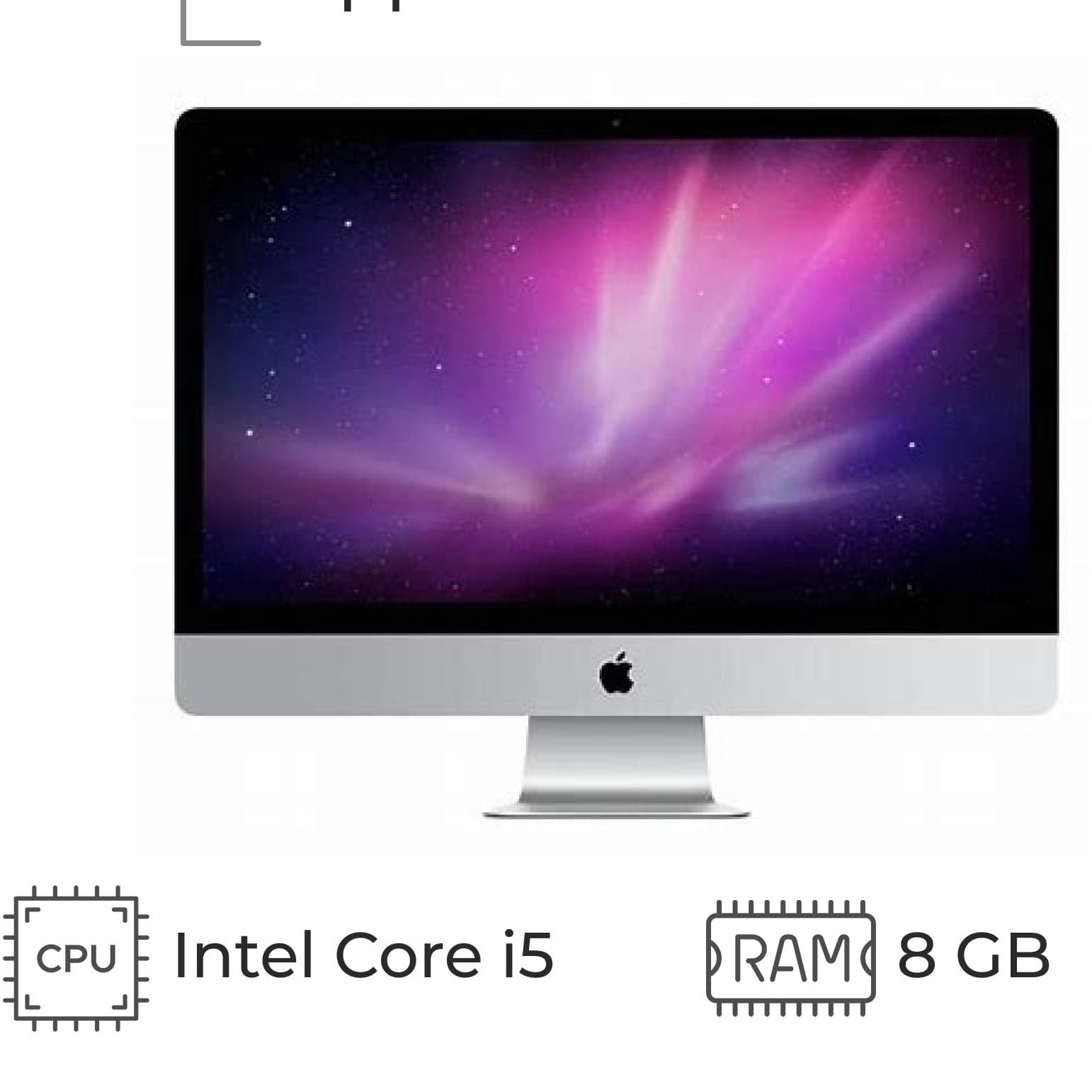 آی‌مک استوک اپل 22 اینچ (21.5) مدل A1418 | پردازنده i5 نسل 5 | رم 8GB | هارد 1TB