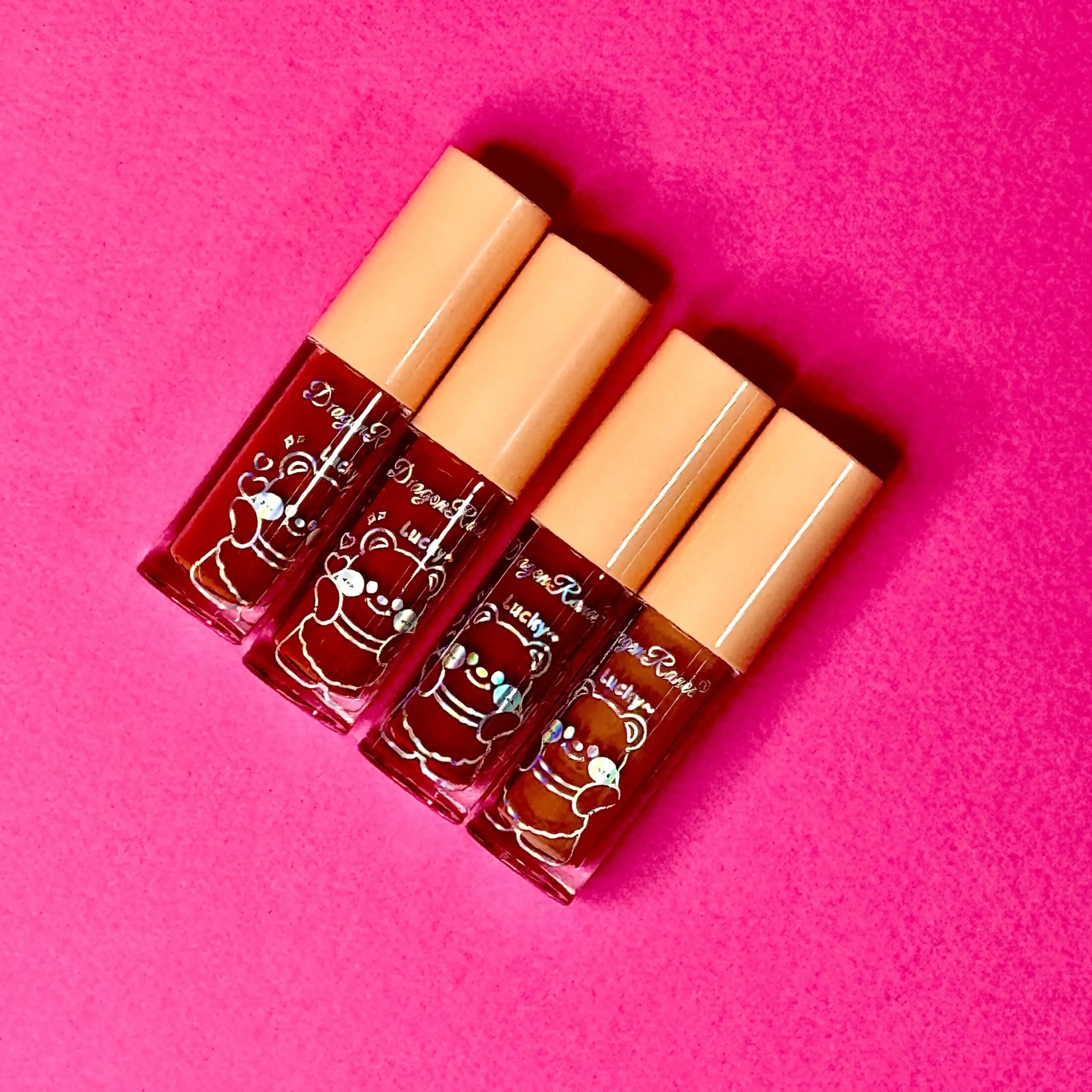 پک 4تایی رژ لب مایع مات دراگون DragonRanee مدل Matte Lip Glossبسته 12 پک 4 عددی - پخش عمده لوازم آرایشی آنا - بندر گناوه — تصویر ۳