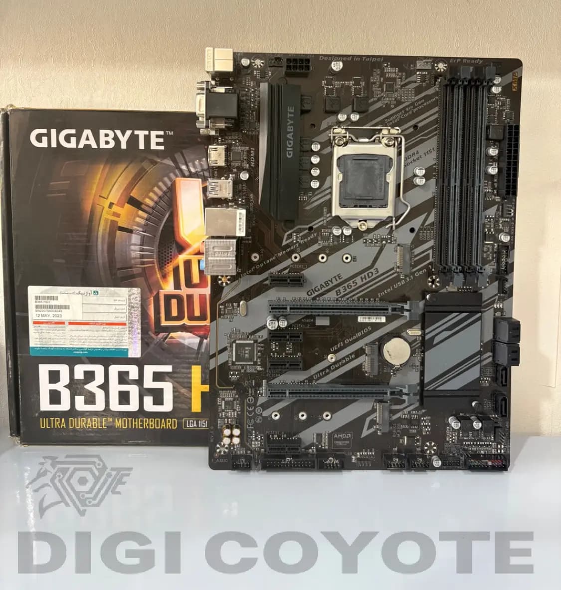 مادربرد گیگابایت مدل Gigabyte B365 HD3 | استوک درحد اپن باکس+جعبه