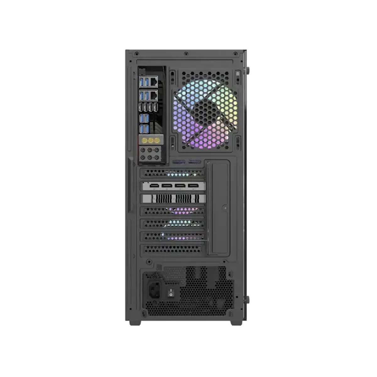 کیس کامپیوتر دارک فلش مدل DK353 ARGB Mid Tower مشکی — تصویر ۴