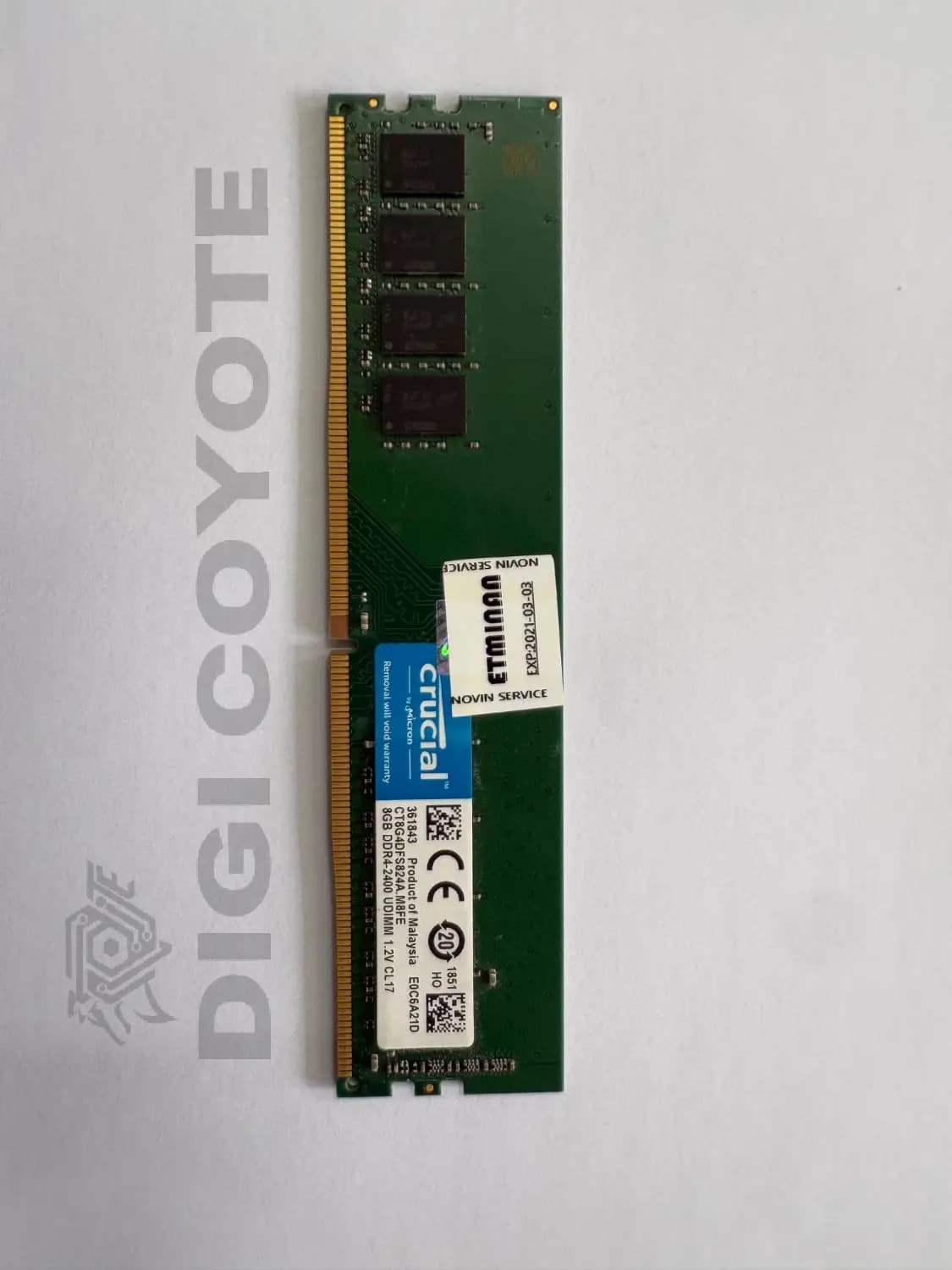 رم دسکتاپ کروشیال 8 گیگ DDR4-2400 UDIMM 1.2V CL17 | کارکرده