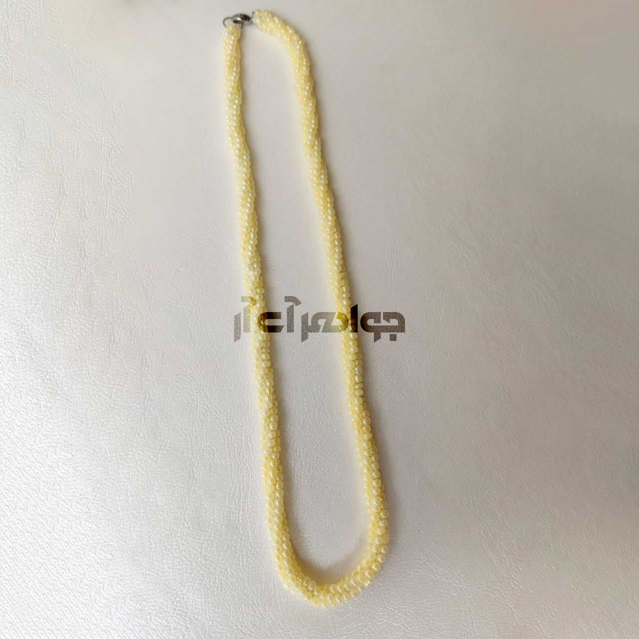 گردنبند مروارید پرورشی سایز دو میلیمتر بافت 4 تایی طول 48 سانتی متر — تصویر ۵