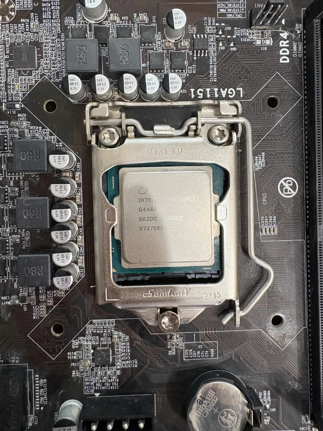 مادربرد B250 BTC-12P + پردازنده Intel Pentium G4400 + فن اصلی | استوک — تصویر ۴