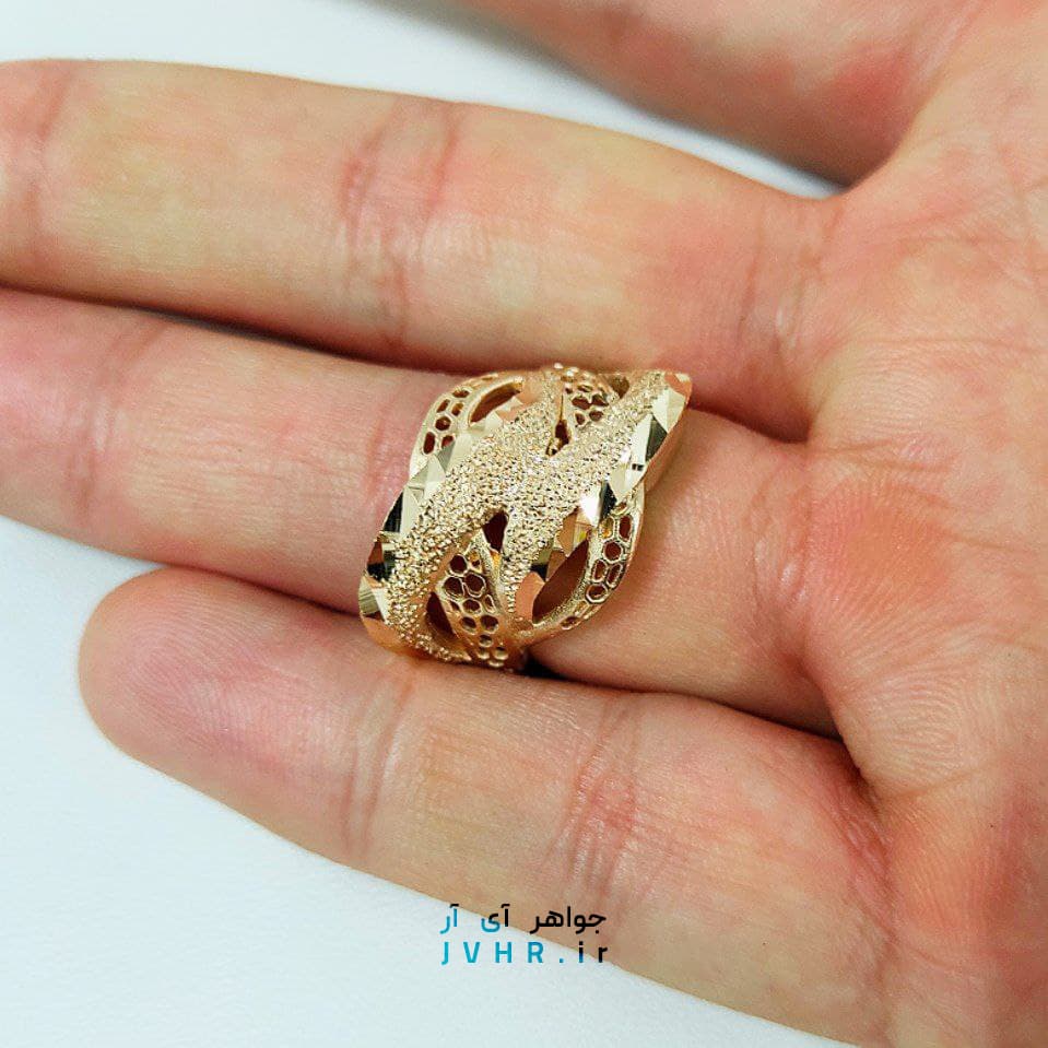 انگشتر طلاروس زنانه اصل + 5 سال گارانتی — تصویر ۲