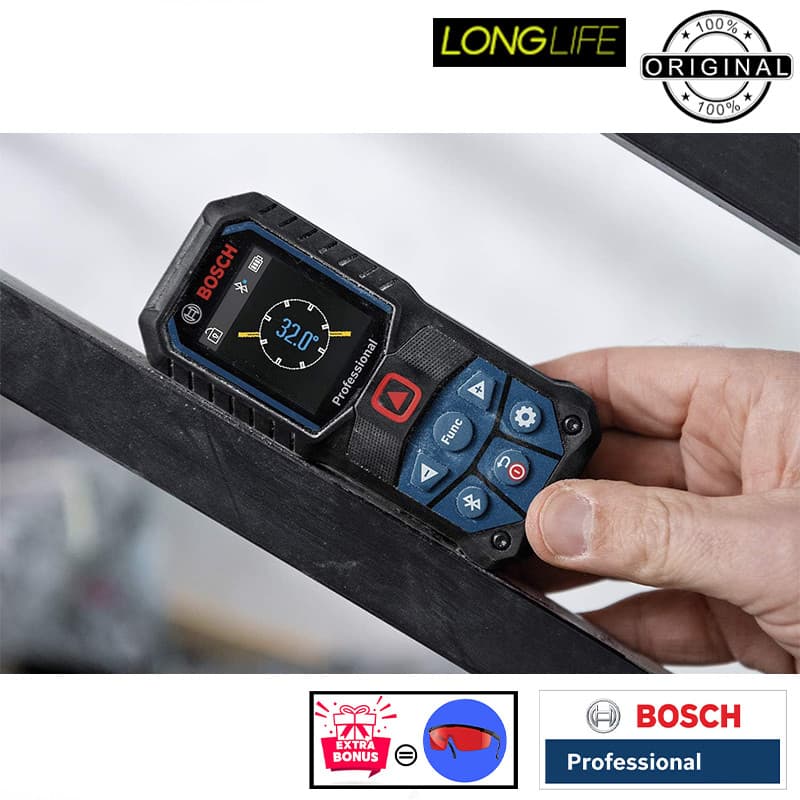 متر لیزری بوش مدل GLM 50-27 C professional Extra Red glass برد 50 متر – سرمه ای — تصویر ۵