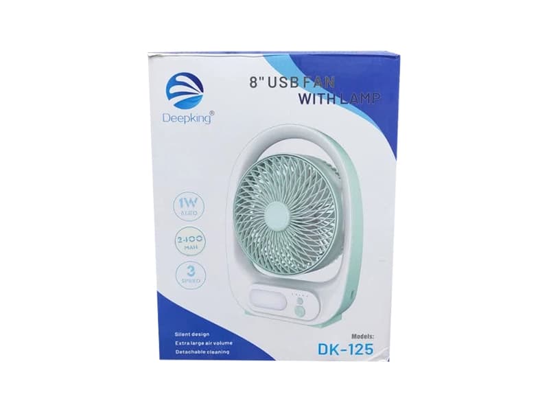 پنکه شارژی دیپ‌کینگ مدل DK-125 — تصویر ۲