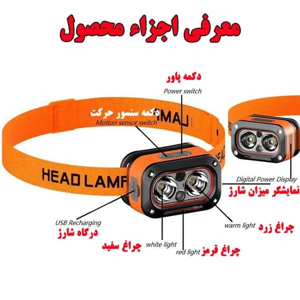 چراغ‌پیشانی مدل G08 — تصویر ۶