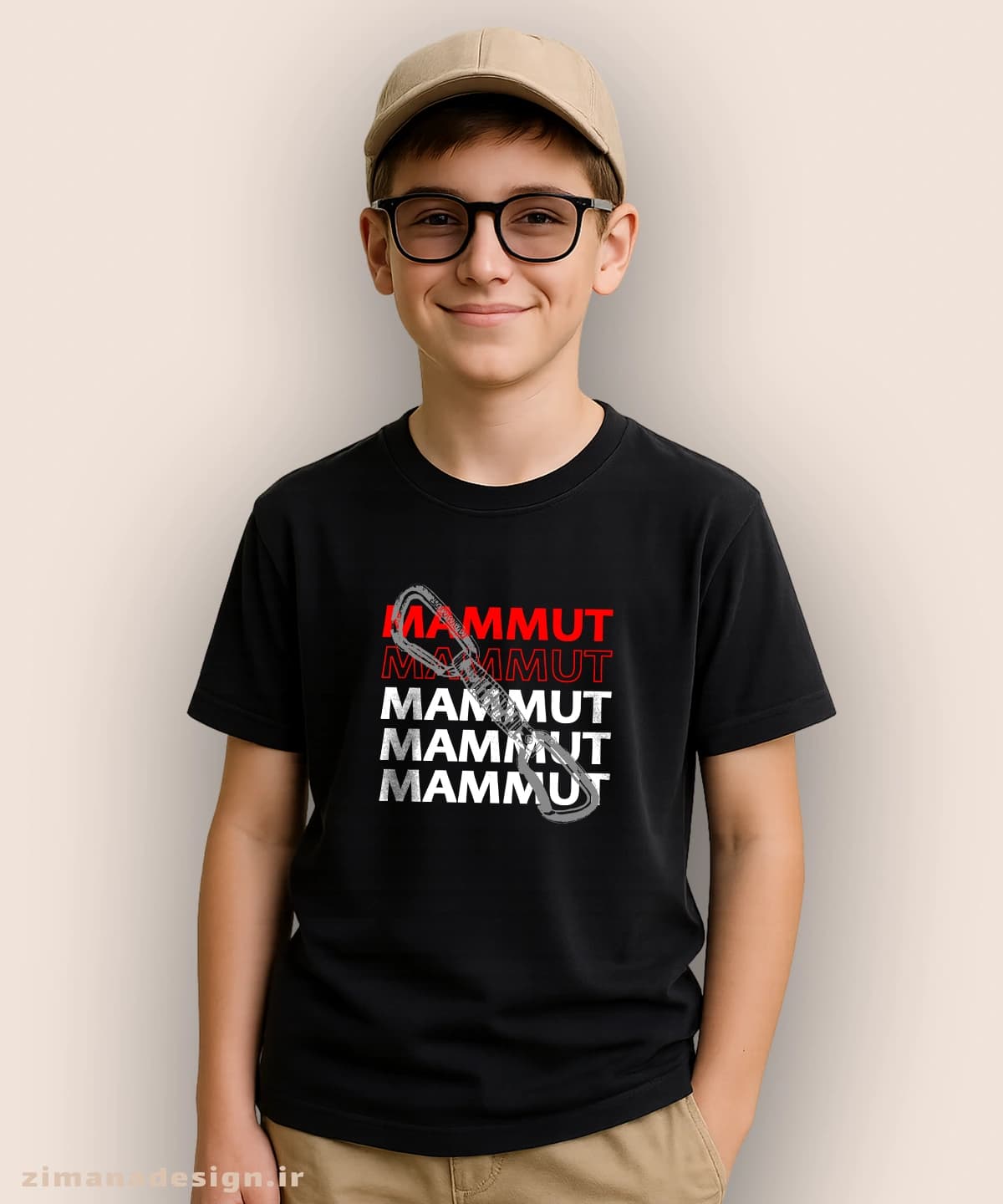 تیشرت بچگانه طرح کوه نوردی MAMMUT کد 1072 — تصویر ۲