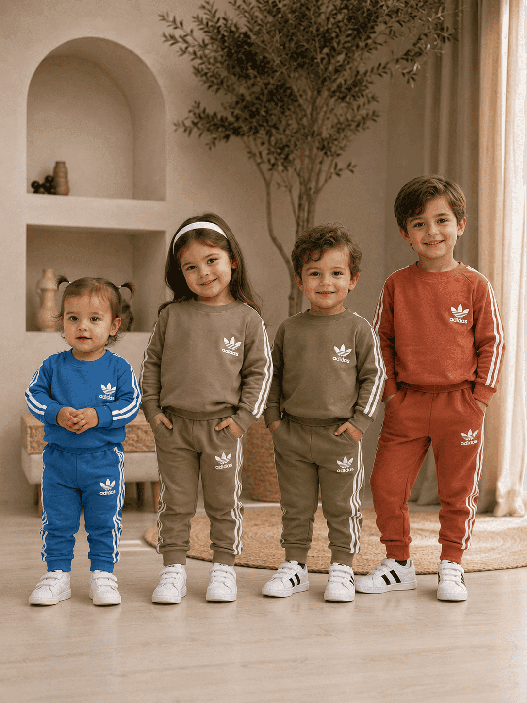 ست بلوزشلوار سایز ۳۵ تا ۴۵ آدیداس — تصویر ۳