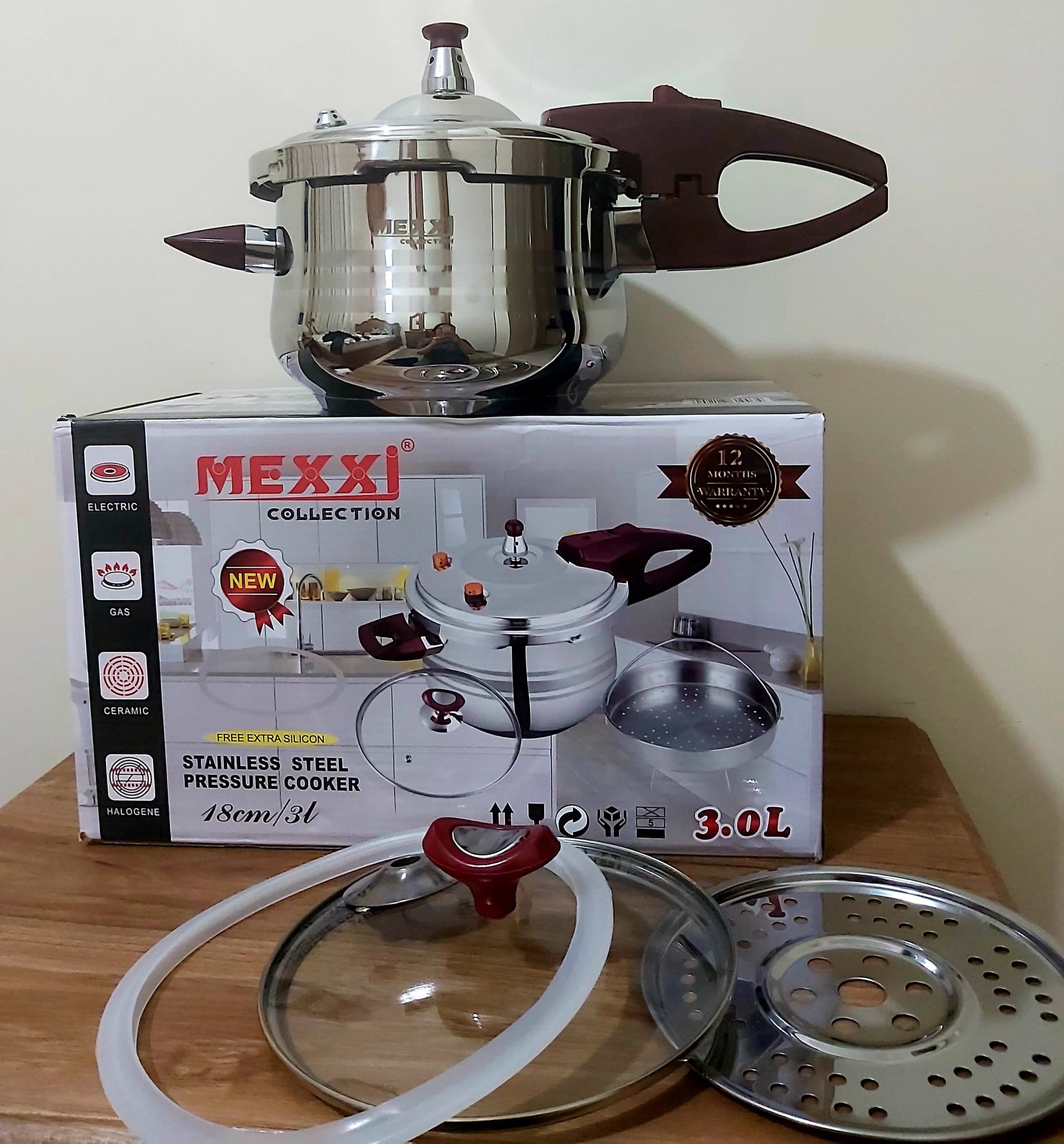 زودپز۳لیتری مکسی کف چدنی استیل 18/10