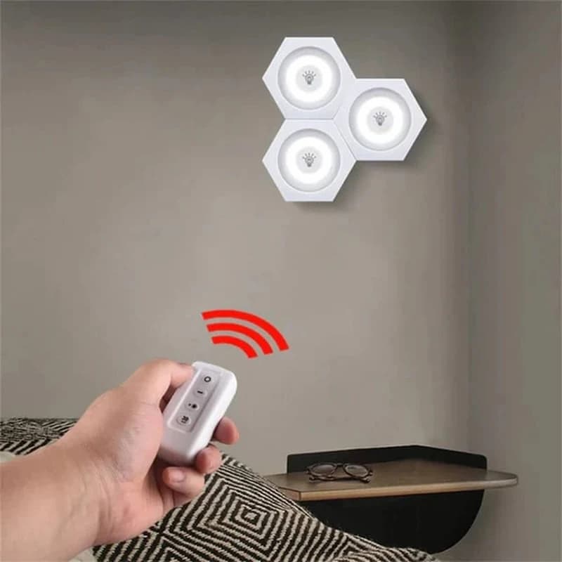 LED زیر کابینتی ریموت دار مجموعه 3عددی — تصویر ۵