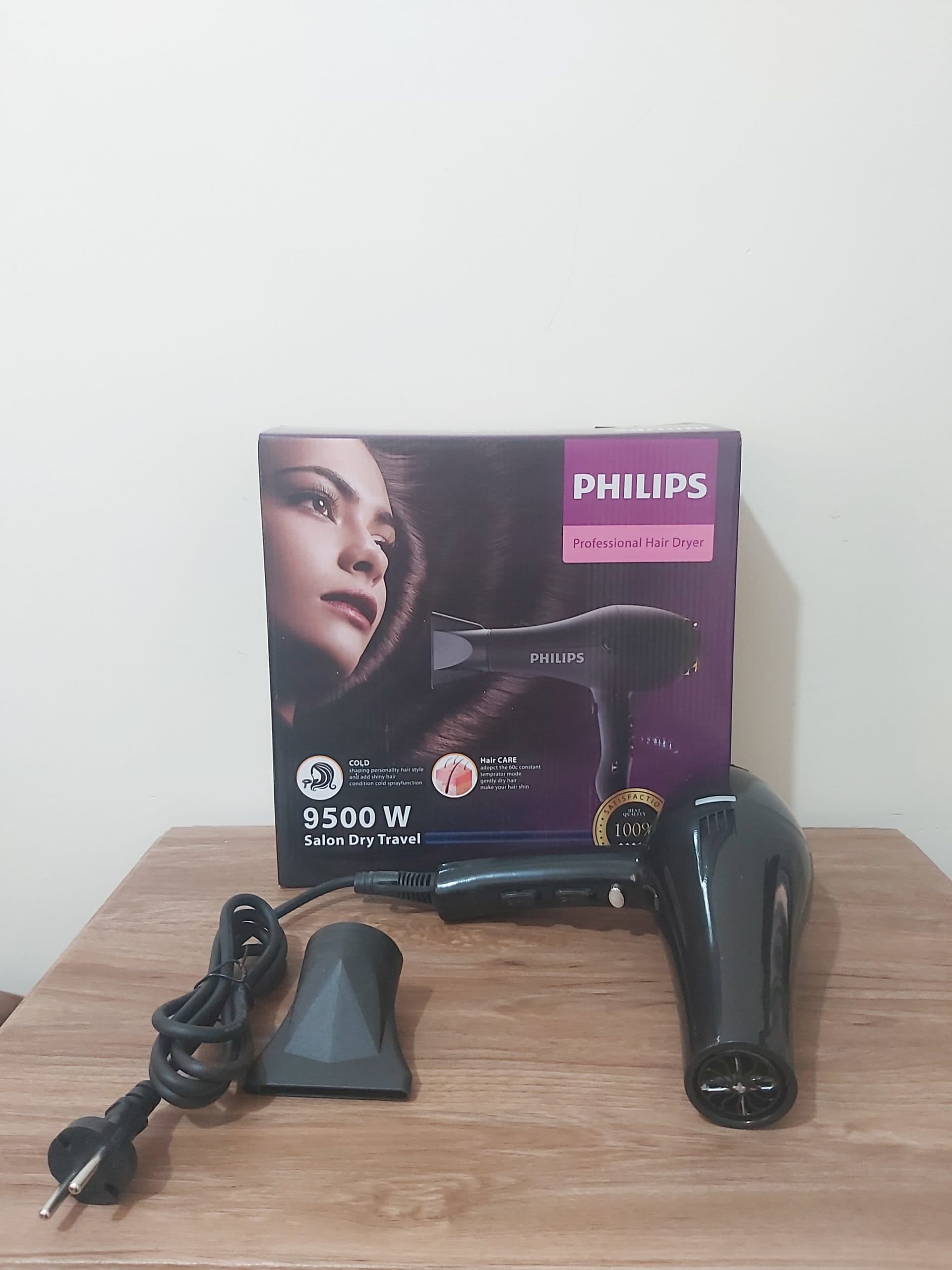 سشوار حرفه‌ای فیلیپس مدل SalonDry Travel 9500W