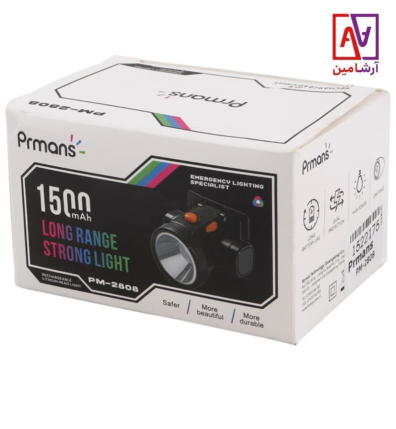 چراغ پیشانی پرمنس مدل PM-2808 — تصویر ۲
