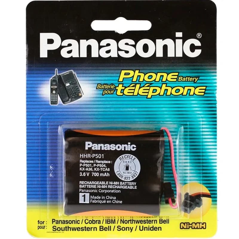 باتری تلفن بی سیم پاناسونیک مدل HHR-P501 — تصویر ۲