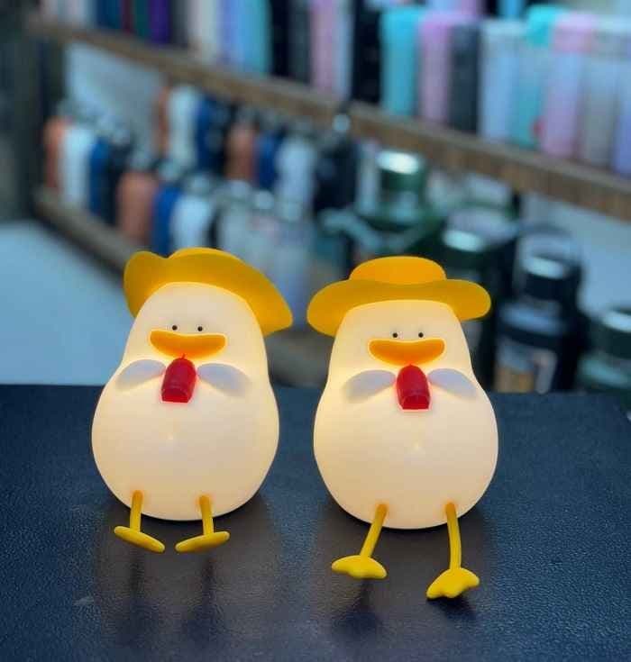 چراغ خواب سیلیکونی مدل جوجه اردک