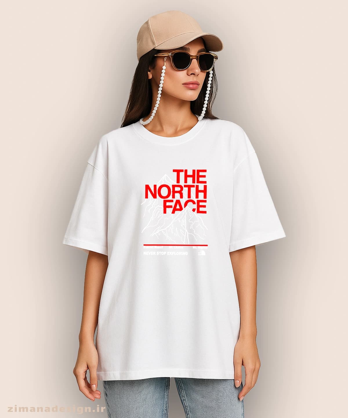 تیشرت لش مردانه و زنانه طرح کوه نوردی the north face کد 1071