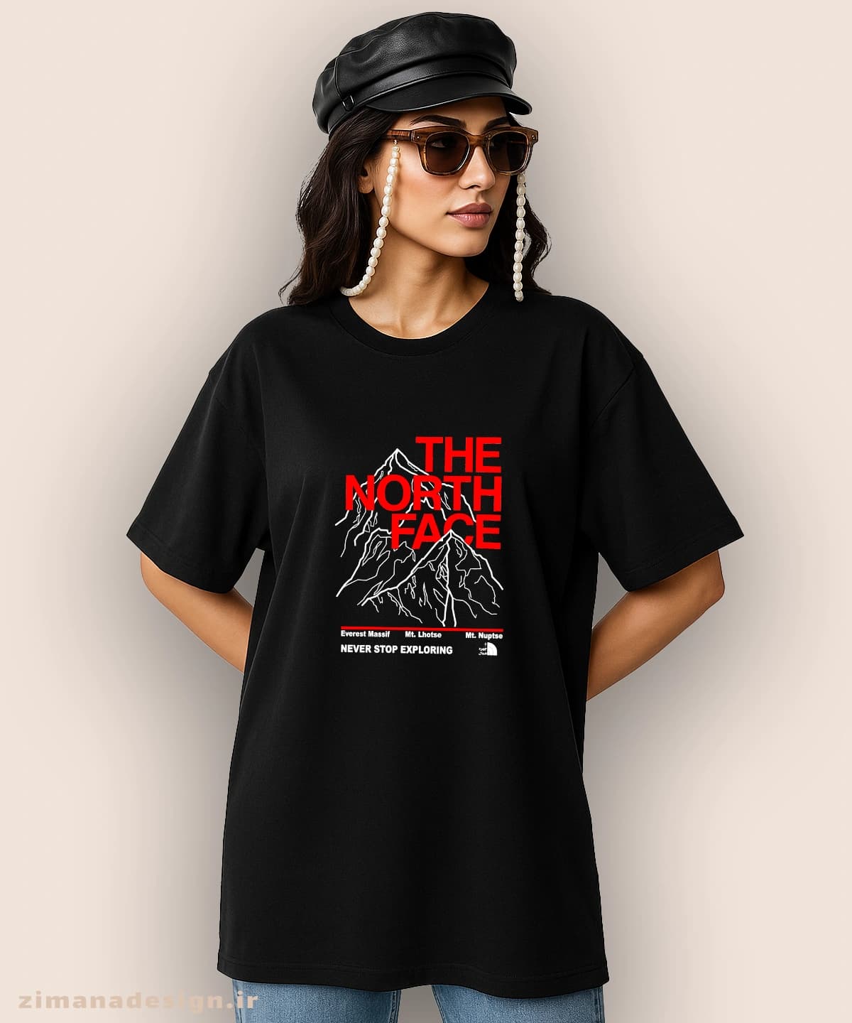 تیشرت لش مردانه و زنانه طرح کوه نوردی the north face کد 1071 — تصویر ۶